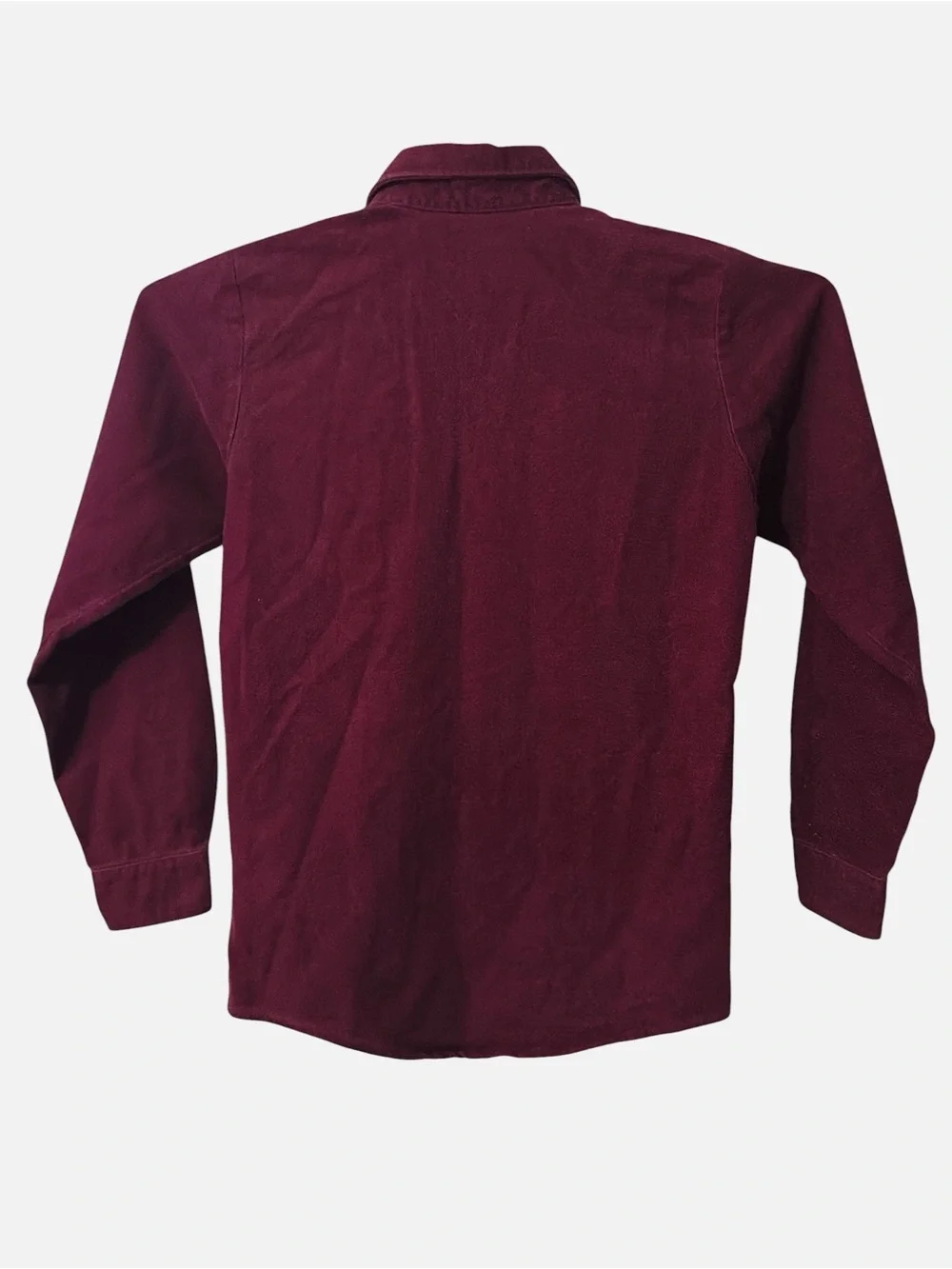 Vintage Oshkosh B’gosh Button Up Casual Wool Shirt Maroon Boys Size L